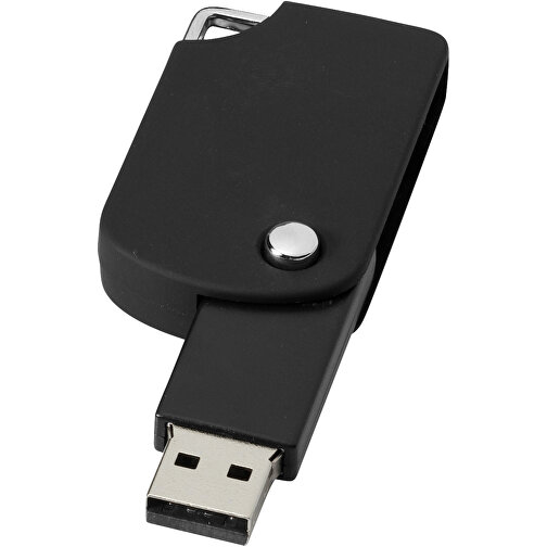 Swivel Square USB-Stick , schwarz MB , 8 GB , Kunststoff MB , 5,00cm x 3,10cm x 1,00cm (Länge x Höhe x Breite), Bild 1