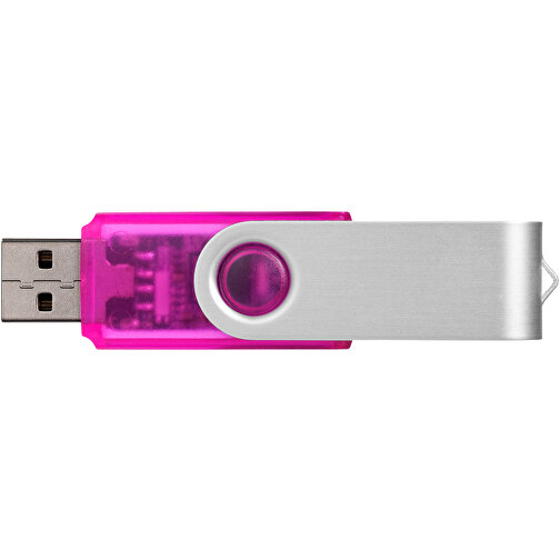 Rotate Transculent USB-Stick , rosa MB , 32 GB , Kunststoff, Aluminium MB , 5,80cm x 1,90cm x 1,00cm (Länge x Höhe x Breite), Bild 5