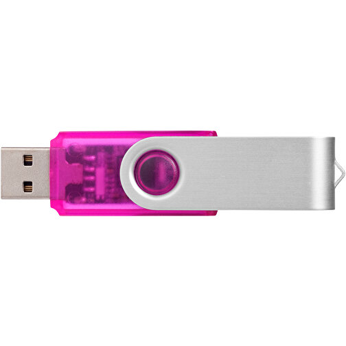 Rotate Transculent USB-Stick , rosa MB , 32 GB , Kunststoff, Aluminium MB , 5,80cm x 1,90cm x 1,00cm (Länge x Höhe x Breite), Bild 6
