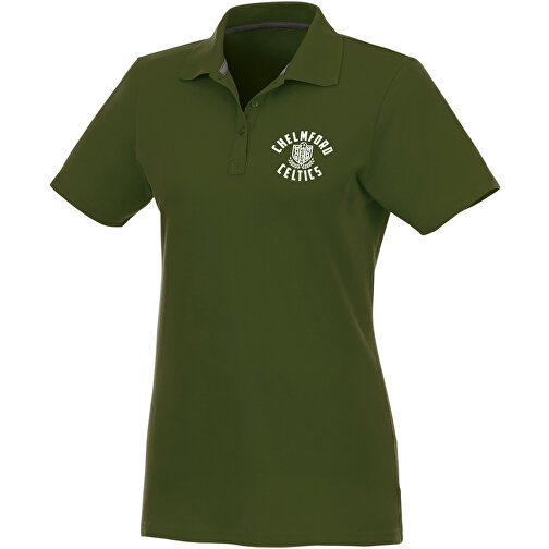 Helios Poloshirt Für Damen , armeegrün, Piqué Strick 100% BCI Baumwolle, 180 g/m2, S, , Bild 2