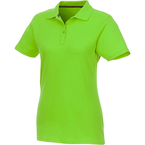 Helios Poloshirt Für Damen , apfelgrün, Piqué Strick 100% BCI Baumwolle, 180 g/m2, XL, , Bild 1