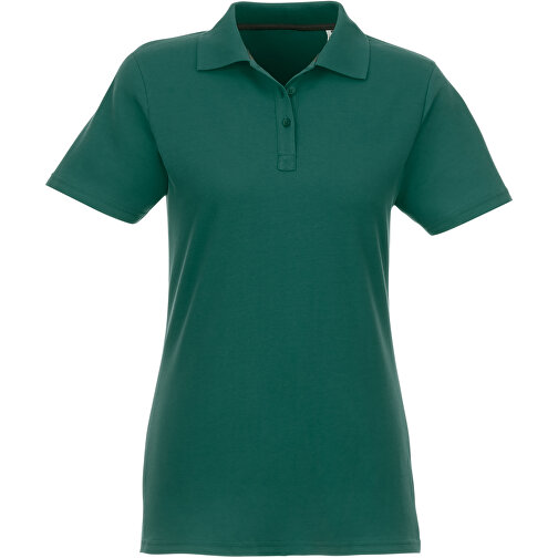 Helios Poloshirt Für Damen , waldgrün, Piqué Strick 100% BCI Baumwolle, 180 g/m2, XL, , Bild 3