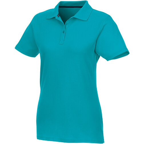 Helios Poloshirt Für Damen , aquablau, Piqué Strick 100% BCI Baumwolle, 180 g/m2, M, , Bild 1