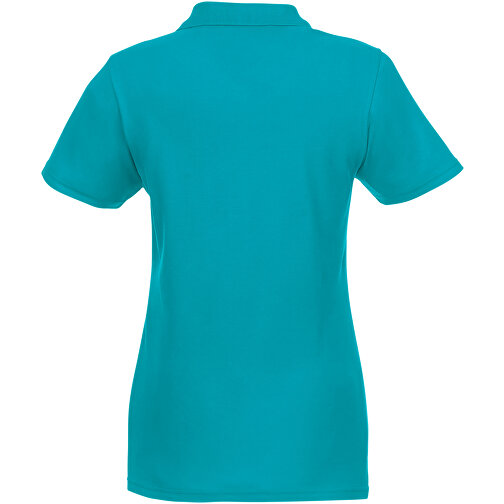 Helios Poloshirt Für Damen , aquablau, Piqué Strick 100% BCI Baumwolle, 180 g/m2, M, , Bild 4