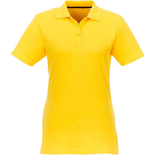 Helios Poloshirt Für Damen , gelb, Piqué Strick 100% BCI Baumwolle, 180 g/m2, XS, , Bild 4