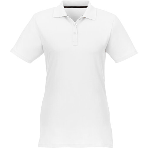 Helios Poloshirt Für Damen , weiß, Piqué Strick 100% BCI Baumwolle, 180 g/m2, XS, , Bild 4