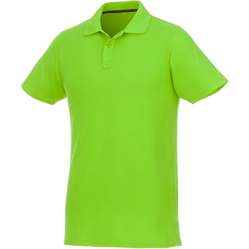 Helios Poloshirt Für Herren , apfelgrün, Piqué Strick 100% BCI Baumwolle, 180 g/m2, S, , Bild 2