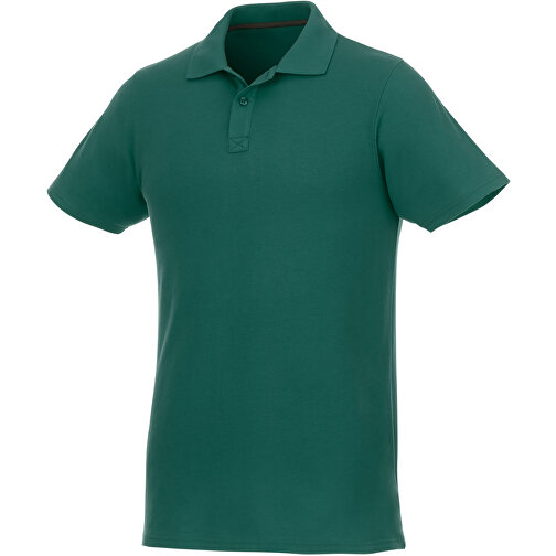 Helios Poloshirt Für Herren , waldgrün, Piqué Strick 100% BCI Baumwolle, 180 g/m2, XL, , Bild 1