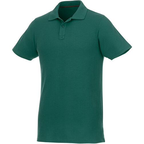 Helios Poloshirt Für Herren , waldgrün, Piqué Strick 100% BCI Baumwolle, 180 g/m2, S, , Bild 1