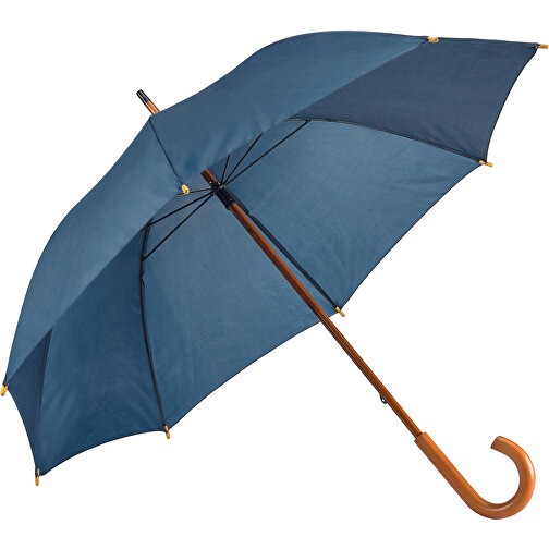 BETSEY. Regenschirm Aus 190T-Polyester Mit Holzgriff , blau, 190T Polyester, , Bild 1