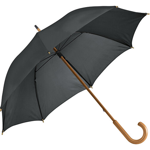 BETSEY. Regenschirm Aus 190T-Polyester Mit Holzgriff , schwarz, 190T Polyester, , Bild 1