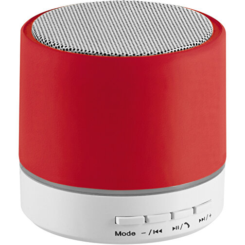 PEREY. Tragbarer Lautsprecher ABS Mit Mikrofon , rot, ABS, , Bild 1