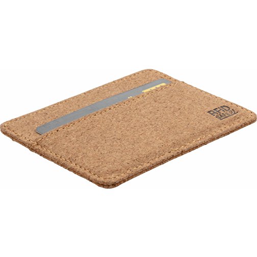 Kork RFID Slim-Wallet, Braun , braun, Kork, 10,20cm x 7,60cm (Länge x Höhe), Bild 4