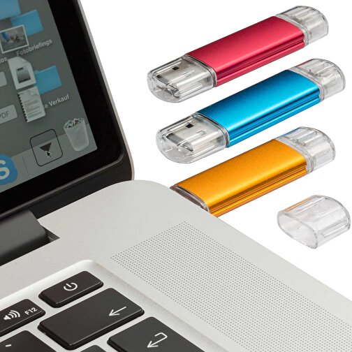USB Stick ALU SMART 2.0 64GB , Promo Effects MB , silber MB , 65 GB , Aluminium MB , 3 - 10 MB/s MB , 3,80cm x 1,75cm (Länge x Breite), Bild 4