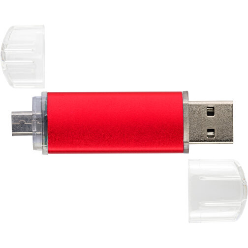 USB-Stick ALU SMART 2.0 64GB , Promo Effects MB , rot MB , 65 GB , Aluminium MB , 3 - 10 MB/s MB , 3,80cm x 1,75cm (Länge x Breite), Bild 3