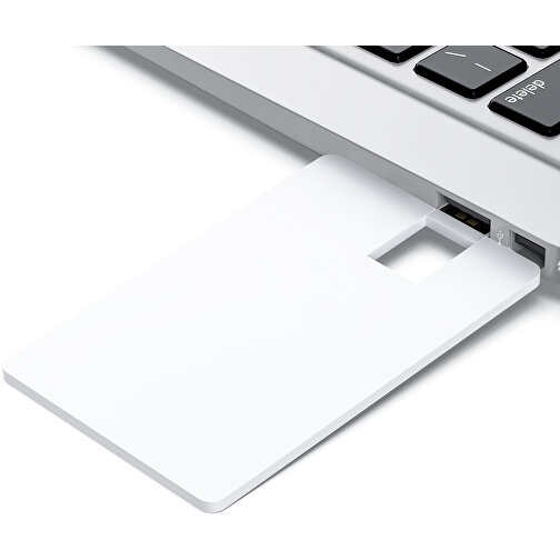 USB-Stick CARD Swivel 2.0 64GB Mit Verpackung , Promo Effects MB , weiß MB , 65 GB , Aluminium MB , 3 - 10 MB/s MB , 8,45cm x 0,25cm x 52,50cm (Länge x Höhe x Breite), Bild 5