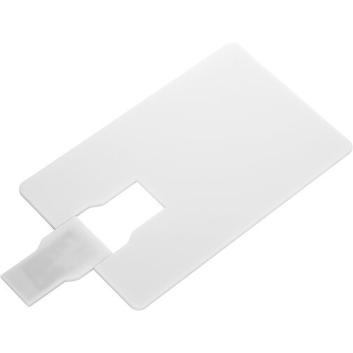 USB-Stick CARD Click 2.0 64GB Mit Verpackung , Promo Effects MB , weiß MB , 65 GB , Kunststoff MB , 3 - 10 MB/s MB , 8,60cm x 0,15cm x 5,40cm (Länge x Höhe x Breite), Bild 2