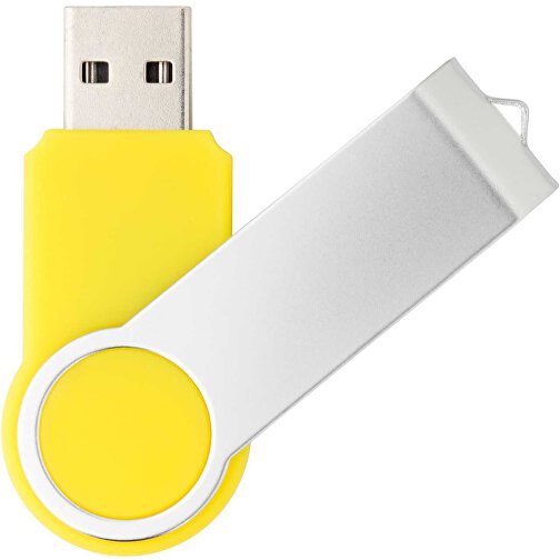 USB-Stick Swing Round 2.0 64GB , Promo Effects MB , gelb MB , 65 GB , Kunststoff MB , 3 - 10 MB/s MB , , Bild 1