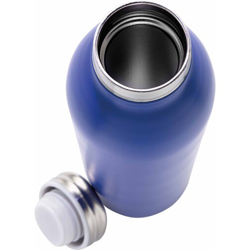 Auslaufgeschützte Kupfer-Vakuum-Flasche, Blau , blau, Edelstahl, 26,00cm (Höhe), Bild 4