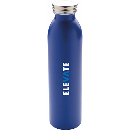 Auslaufgeschützte Kupfer-Vakuum-Flasche, Blau , blau, Edelstahl, 26,00cm (Höhe), Bild 6