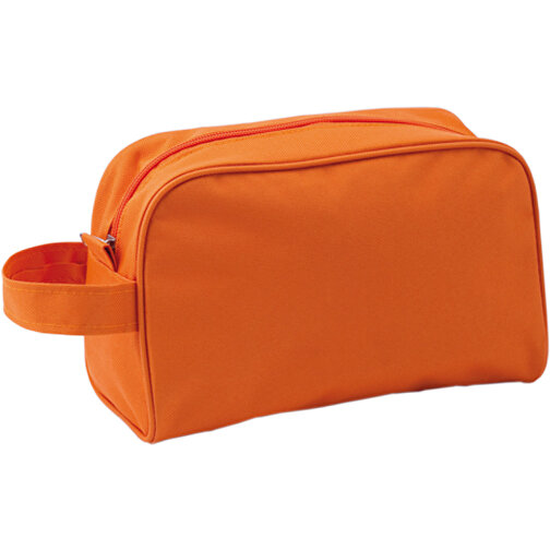 Kosmetik Tasche TREVI , orange, Polyester 6D, 21,50cm x 10,00cm x 14,00cm (Länge x Höhe x Breite), Bild 1