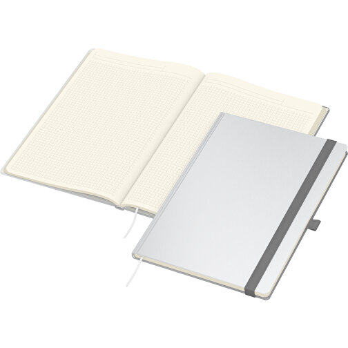 Cuaderno Match-Book Cream A4 Bestseller, brillante, gris plateado, Imagen 2