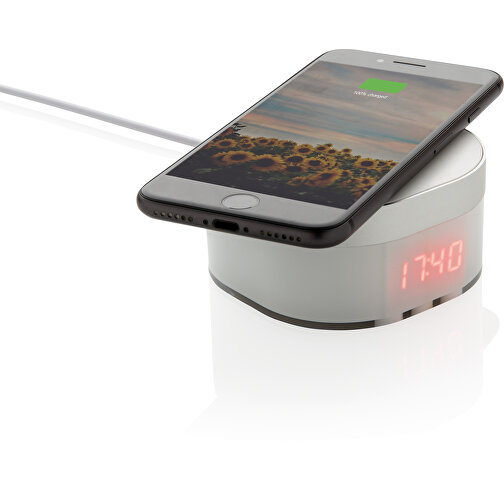 Chargeur à induction 5W avec horloge numérique Aria, Image 5