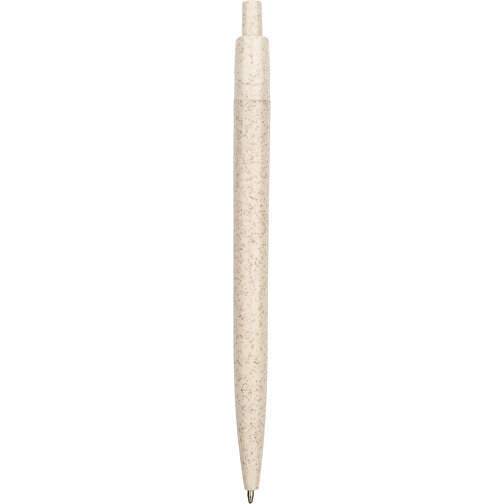 Kugelschreiber Sao Paulo , Promo Effects, beige, Weizenstroh, Kunststoff, 13,90cm (Länge), Bild 3