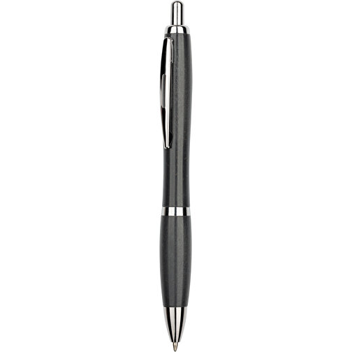 Kugelschreiber Shanghai , Promo Effects, schwarz, Weizenstroh, Kunststoff, Metall, 14,00cm (Länge), Bild 1