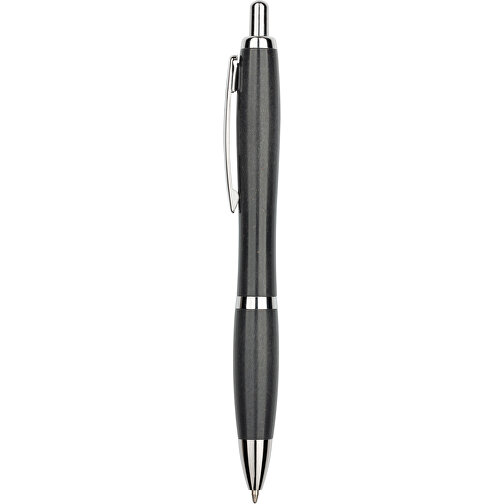Kugelschreiber Shanghai , Promo Effects, schwarz, Weizenstroh, Kunststoff, Metall, 14,00cm (Länge), Bild 2