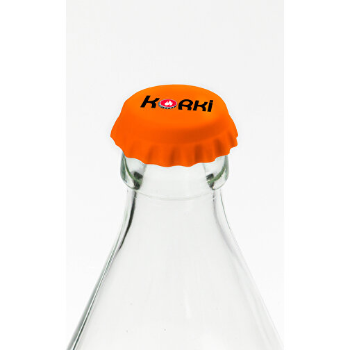 Korki - Flaschenverschluss , orange, Silikon, , Bild 4