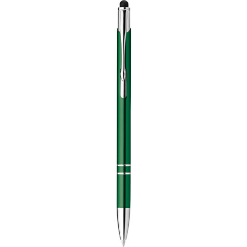 GALBA. Aluminium-Kugelschreiber Mit Touch Tip Und Clip , grün, Aluminium, , Bild 1