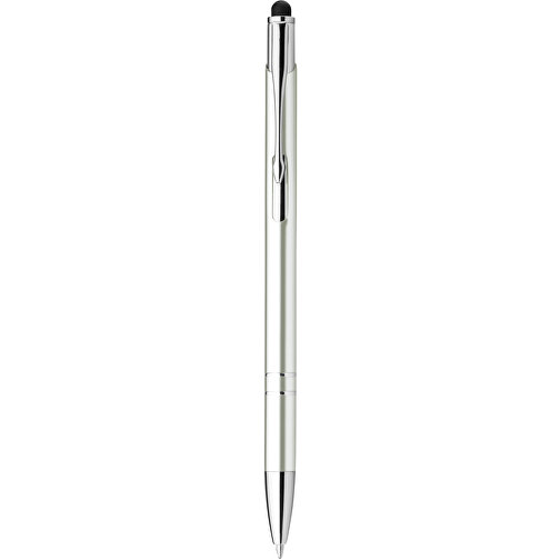 GALBA. Aluminium-Kugelschreiber Mit Touch Tip Und Clip , weiß, Aluminium, , Bild 1