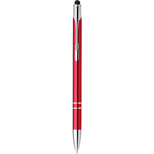 GALBA. Aluminium-Kugelschreiber Mit Touch Tip Und Clip , rot, Aluminium, , Bild 1