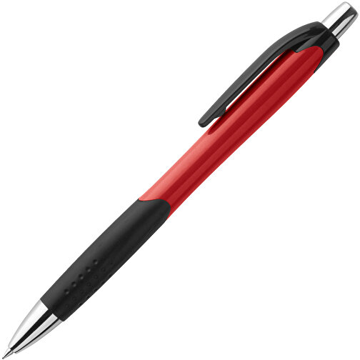 CARIBE. Kugelschreiber Aus ABS Mit Gummigriff , rot, ABS Kunststoff, , Bild 2