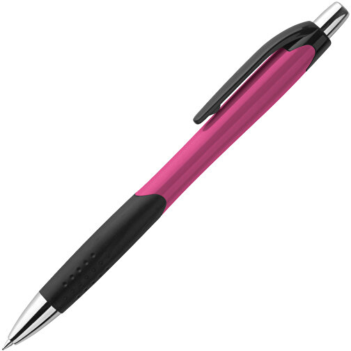CARIBE. Kugelschreiber Aus ABS Mit Gummigriff , rosa, ABS Kunststoff, , Bild 2