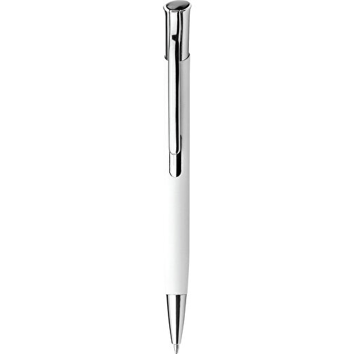 OLAF SOFT. Kugelschreiber Aus Aluminium , weiß, Aluminium, , Bild 1