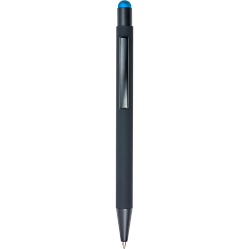 Kugelschreiber Aus Aluminium Formentera , hellblau, Aluminium, Metall, Kautschuk, , Bild 1