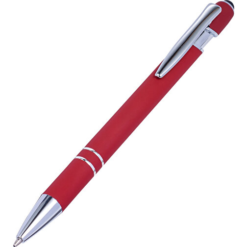 Kugelschreiber Mit Touchfunktion Primo , rot, Aluminium, Metall, Kautschuk, , Bild 5