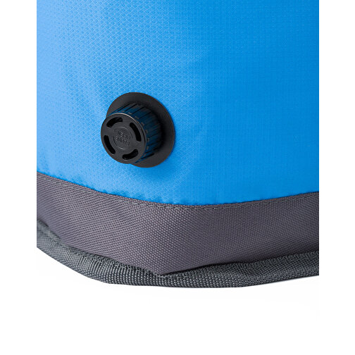 Selbstaufblasende Kühltasche Miami , hellblau, Aluminiumfolie, Jacquard 50D Polyester, , Bild 8