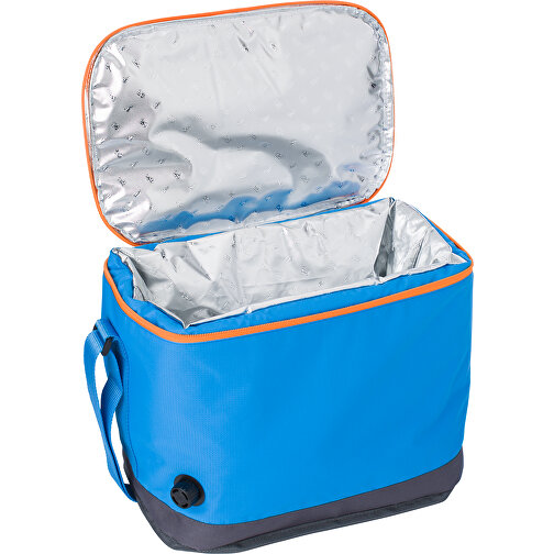 Selbstaufblasende Kühltasche Miami , hellblau, Aluminiumfolie, Jacquard 50D Polyester, , Bild 9