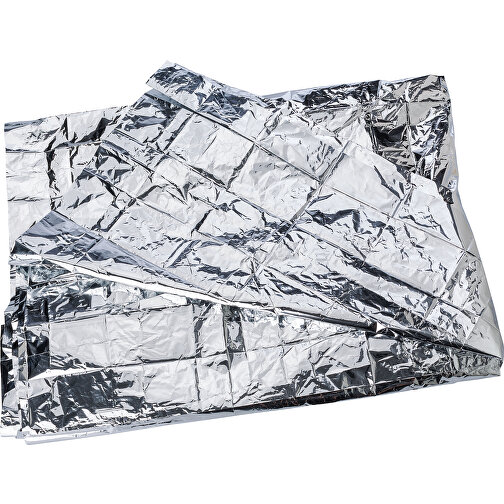 Isolierdecke Aus Aluminiumfolie Cecilia , silber, Aluminium, Metall, 210,00cm x 0,10cm x 130,00cm (Länge x Höhe x Breite), Bild 3