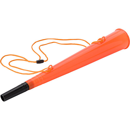 Fussball-Horn Bruce , orange, Plastik, PP, , Bild 1