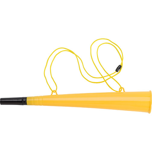 Fussball-Horn Bruce , gelb, Plastik, PP, , Bild 1