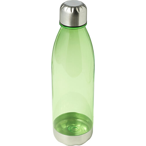 Transparente Trinkflasche Santiago , limettengrün, AS, Edelstahl, , Bild 4