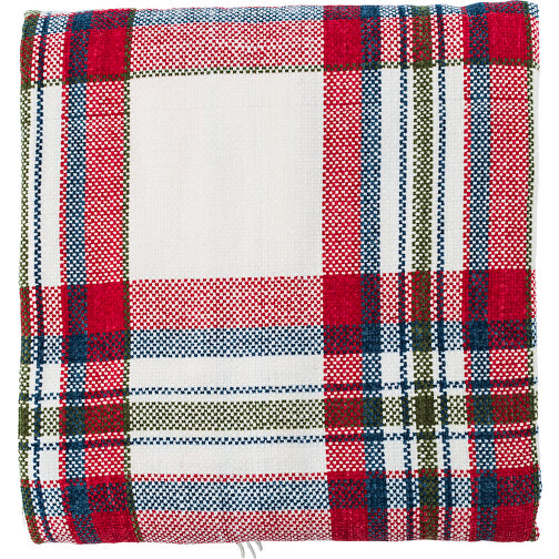 Decke Aus Polyester Ayana , rot, Polyester, 34,00cm x 7,00cm x 28,00cm (Länge x Höhe x Breite), Bild 1