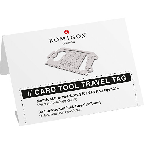 ROMINOX® Card Tool // Travel Tag - 30 Funktionen , Edelstahl, 8,60cm x 0,15cm x 5,40cm (Länge x Höhe x Breite), Bild 4