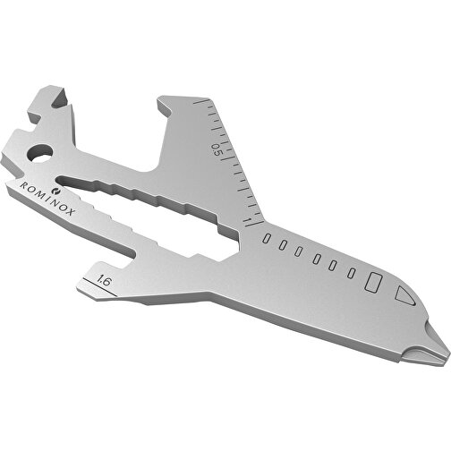 ROMINOX® Key Tool // Airplane - 18 Functions (Flugzeug) , Edelstahl, 7,30cm x 0,23cm x 3,60cm (Länge x Höhe x Breite), Bild 6