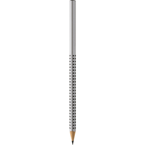 Grip 2001 Bleistift Silber , Faber-Castell, silber, Holz, 17,40cm x 7,50cm x 7,50cm (Länge x Höhe x Breite), Bild 1