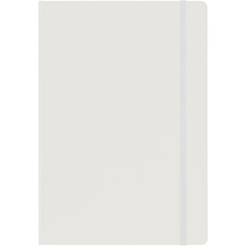 Notizbuch Aus Karton (ca. DIN A5 Format) Chanelle , weiß, PVC, Papier 80 g/m2, 21,00cm x 1,80cm x 14,70cm (Länge x Höhe x Breite), Bild 1